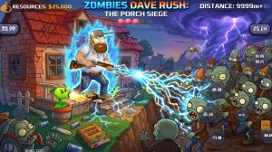 Растения против Зомби Dave Rush Битва прохождение Plants vs Zombies ПвЗ PvZ