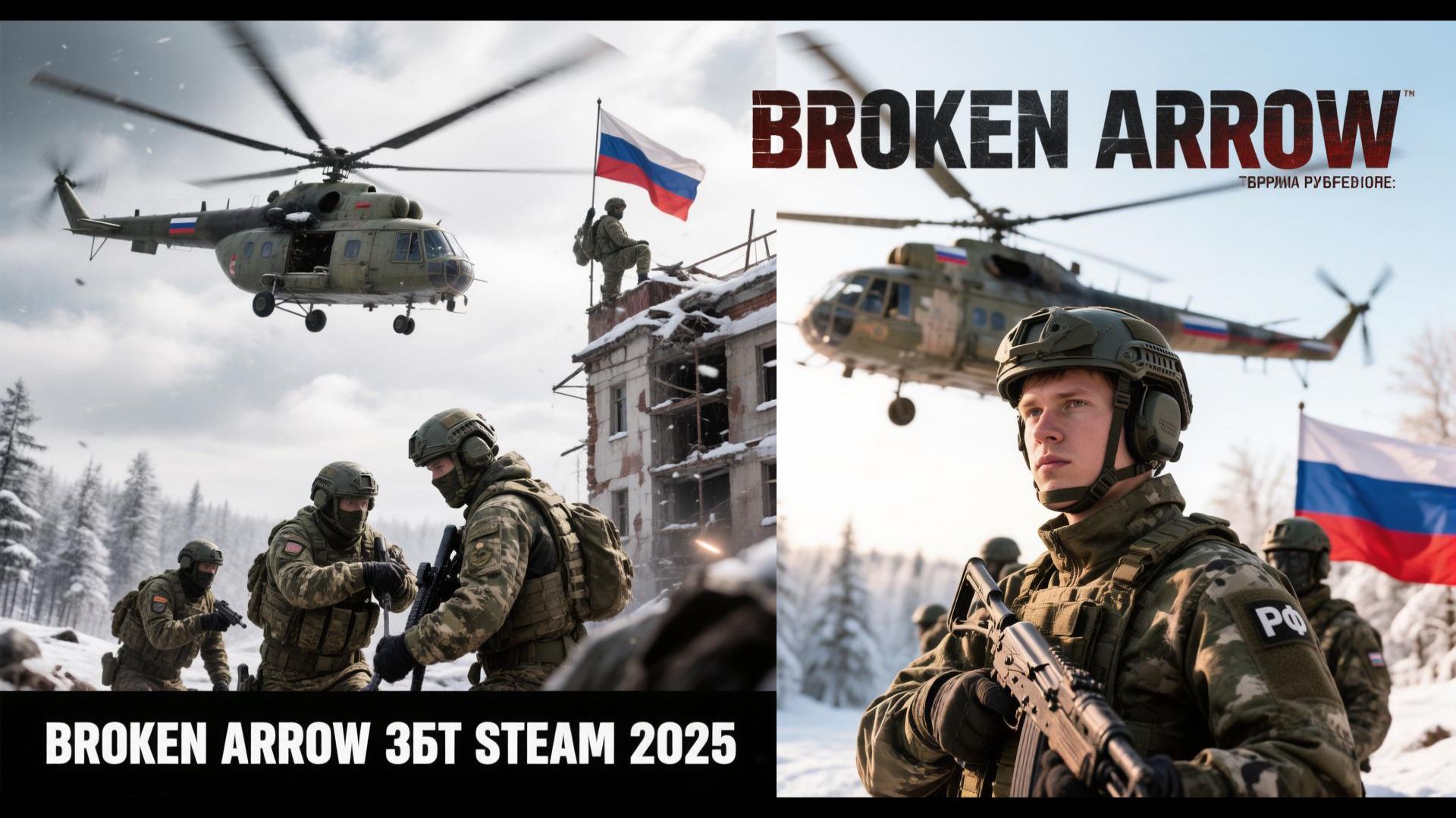 ИГРА - BROKEN ARROW  ЗБТ STEAM 2025  МИССИЯ ЗА РФ