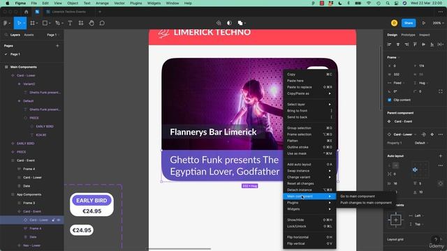 6. Autolayout Nesting with variants and responsive text in Figma