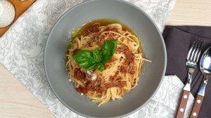 Спагетти на сковородке