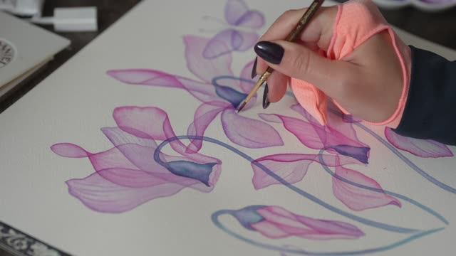 Акварель «Рентген» 💗 Основы техники