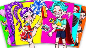 Лили Лавбрейдс и Рори Редкейпер в финале главы 6 — Poppy Playtime 5 Стикербук своими руками