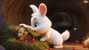Утёнок заболел 😱 Зайчик спешит на помощь! 🐰❄️