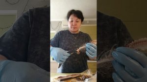 Почистила селёдку 🐟 По соли она идеальна для салата 💥
