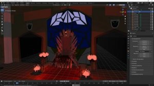 3D модель средневекового замка