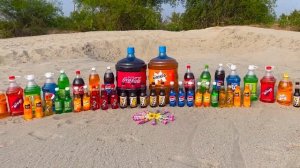 Experiment_ Big Toothpaste Eruption from Orbeez, Balloons of Coca Cola, Soda vs Mentos in Apple hole
