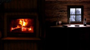 🔥 ШУМ ВЕТРА И ОГОНЬ В КАМИНЕ ДЛЯ СНА 3 ЧАСА ❄️ ЗВУК ВЕТРА И ПЛАМЯ ОГНЯ В КАМИНЕ ❄️ ЗВУК ВЬЮГИ
