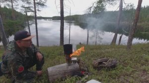 Добрая рыбалка в таёжной глуши.Что таит в себе дикое озеро.