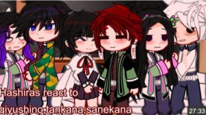 Hashiras React To Giyushino, Tankana, Sanekana, Gacha Club, Kny, Ships