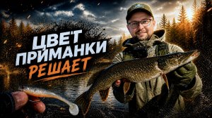 ПЕРВАЯ ЩУКА СЕЗОНА на малой реке! Цвет приманки ИМЕЕТ ЗНАЧЕНИЕ