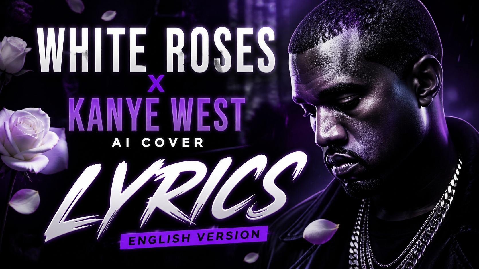 White Roses X Kanye West (AI Cover) 🌹 | Lyrics | English Version