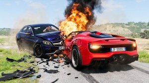 BeamNG Drive - Аварии ДТП на высокой скорости