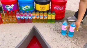 Experiment_ Giant CROWN Eruption from Rainbow Orbeez, Balloons Fanta, Mtn Dew & Coca Cola vs Mentos