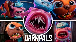 Темные друзья(Dark Pals): 1-й этаж - Все Персонажи ,Пугалки и Концовка