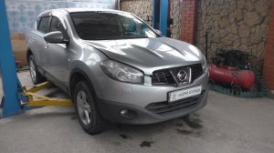 Замена комплекта сцепления на Nissan Qashqai 1,6 Ниссан Кашкай 2010 года 1часть