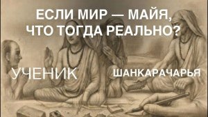 Если мир - это Майя, то, что реально? Ученик спросил Ади Шанкарачарью