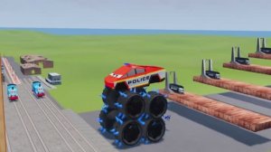 МУЛЬТИКИ ТАЧКИ 🏎️ МОЛНИЯ МАКВИН КИБЕРТРАК против ПОЕЗДА: ГИГАНТСКИЕ КОЛЕСА против МОНСТР ПАРОВОЗА