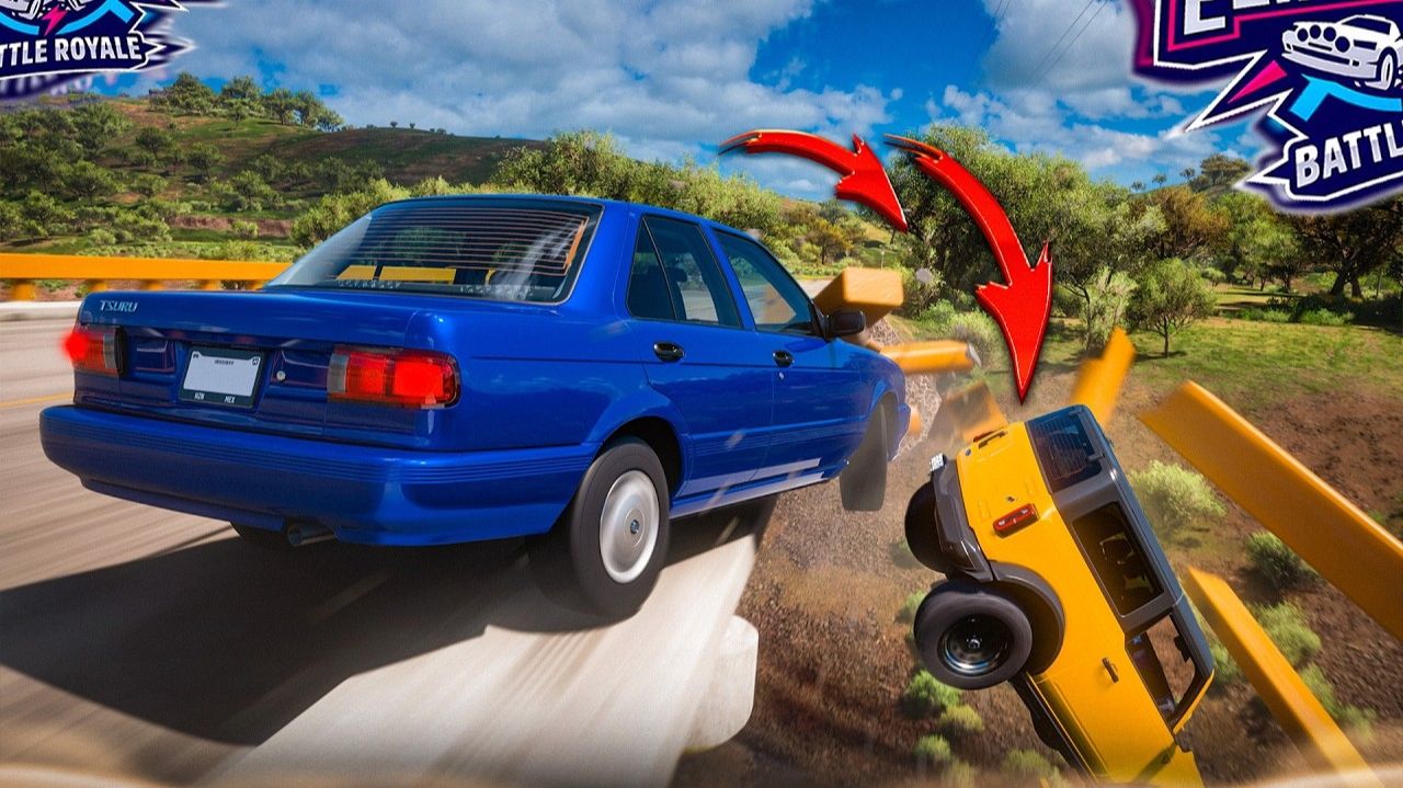 [Bulkin] СО МНОЙ ШУТКИ ПЛОХИ! СКИНУЛ СОПЕРНИКА С МОСТА В ВЫШИБАЛЕ! (FORZA HORIZON 5 ELIMINATOR)