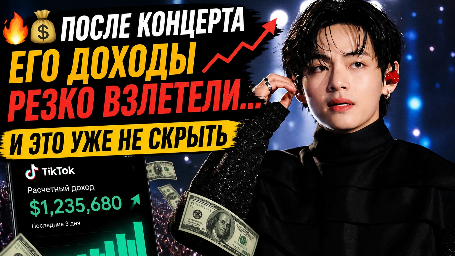 🔥💸 Тэхён заработал после концерта… и это уже другой уровень!