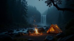 lofi chill acoustic by campfire.