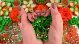 ASMR раздавливание мыльных коробочек с блёстками и крахмалом ｜ нарезка кубиков мыла ｜ залипательное