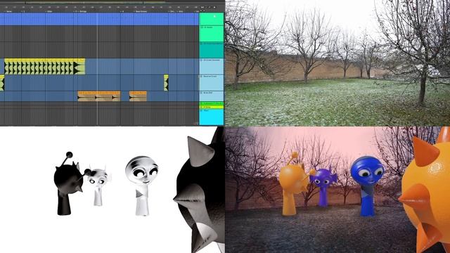 Incredibox Sprunki VS Super Granny  - Freaky Song (official song) - instrumental BEHIND THE SCENES