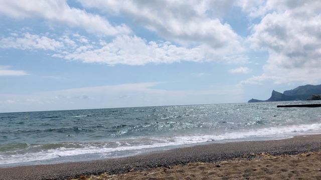Центральный пляж Судака в Крыму