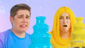 24 Часа Едим Еду Одного Цвета Челлендж # Съедобная Битва от TeenDO Challenge