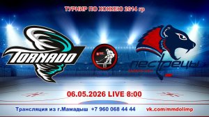 06.05.2026 ТОРНАДО (Тюлячи) - ПЕСТРЕЦЫ (Пестрецы) Турнир по хоккею 2014 LIVE 8:00