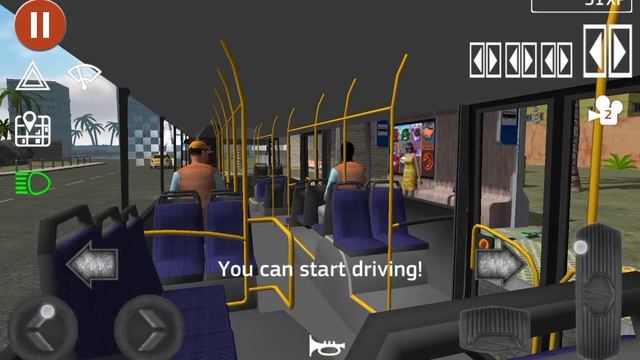 Еду с включённой аварийкой в Public Transport Simulator