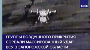 Группы воздушного прикрытия сорвали массированный удар ВСУ в Запорожской области