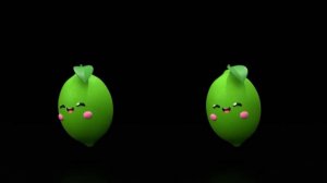Танцующие фрукты, крошки в постели, видео с низкой стимуляцией (сенсорное).