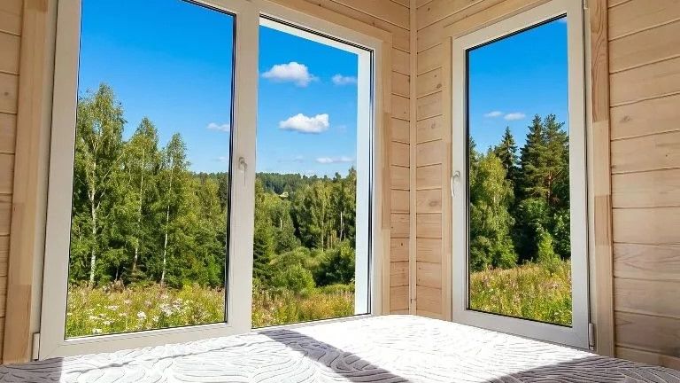 Дачный модульный каркасный дом  за 1 день на участке. Обзор снаружи внутри