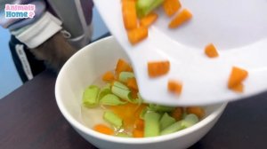 Chef BiBi obedient harvests eggs to make egg rolls for baby monkey Obi