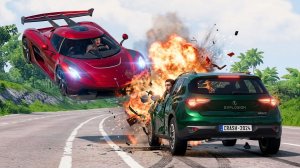 BeamNG Drive - Аварии на высокой скорости