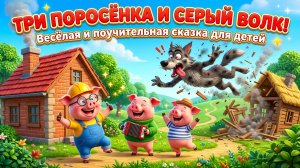 Три поросёнка и серый волк – Мультфильм для детей | Классическая сказка с юмором и приключениями
