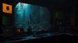 Veiled Outpost 🌑： Post-Apocalyptic Sanctuary 🌲 ｜ Dark Ambient Melodies 🌧️ ｜ Forest Shadows 🌫️