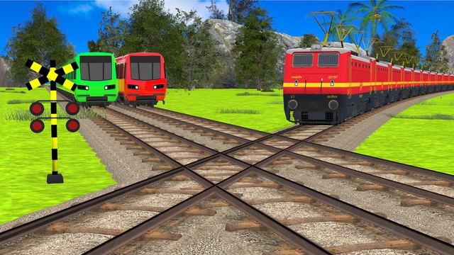 Новые ПОЕЗД ТОМАСА 3D Анимация железнодорожного переезда