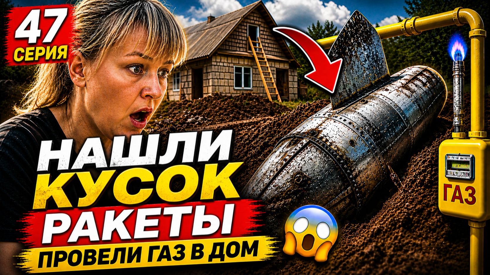 Провели Газ в Дом / Нашли Кусок Ракеты (47 серия)