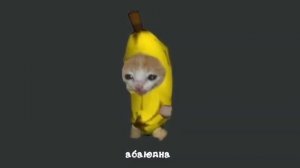 Котик 🍌🐱 банан танцует