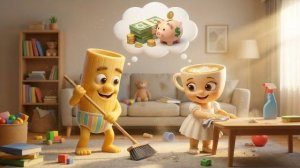Маленький Тунг Тунг и маленькая балерина усердно работают, чтобы оплатить счёт русалки за больницу