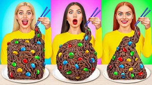 Геометрический Челлендж с Едой # Фантастические Лайфхаки с Едой с TeenDO Challenge