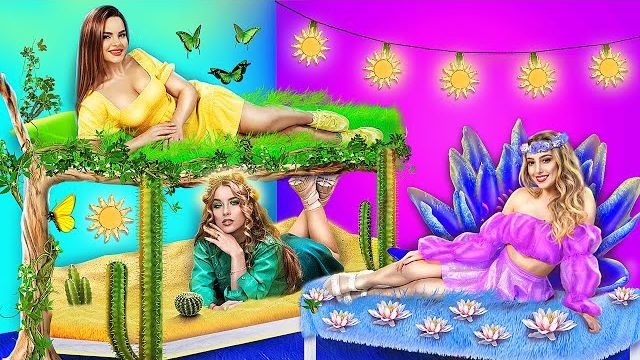 Строим секретные домики для тройняшек! Из ботанши в популярную!