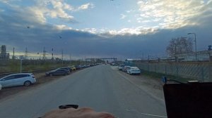 Рейс в сторону дома без остановки, везу детали крана