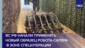 ВС РФ начали применять  новый образец робота-сапера  в зоне спецоперации