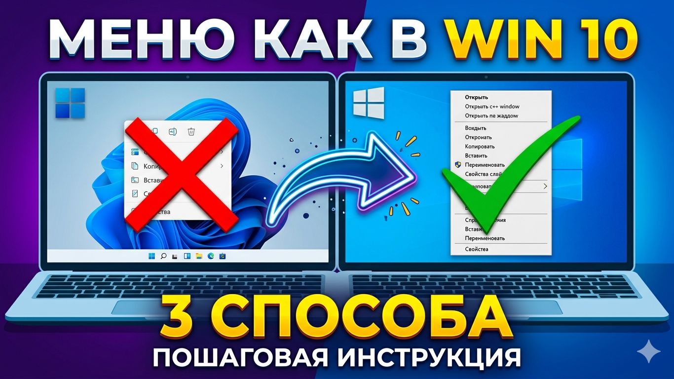 Вернуть классическое контекстное меню в Windows 11 (Как в Windows 10) - 3 способа