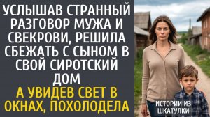 Истории из жизни: Услышав странный разговор мужа и свекрови, решила сбежать с сыном в сиротский дом…