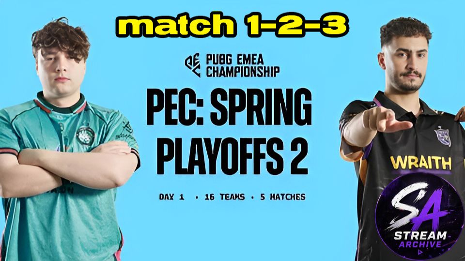 PUBG EMEA Championship - Playoffs 2 - Day 1 Матч 1-2-3