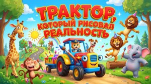 Синий трактор, КОТОРЫЙ РИСОВАЛ РЕАЛЬНОСТЬ 🎨🚜 | Волшебный мультфильм для детей про силу воображения