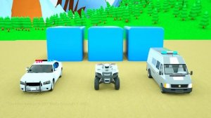Учим цвета с помощью разноцветных грузовиков - Мультфильм про машинки, сборка фруктов, шины